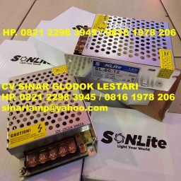 Power Supply 12V 5A 60 Watt merk SONLITE